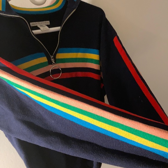 Urban outfitters rainbow sweater zipped collar - Picture 2 of 4